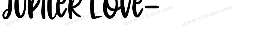 Jupiter Love字体转换